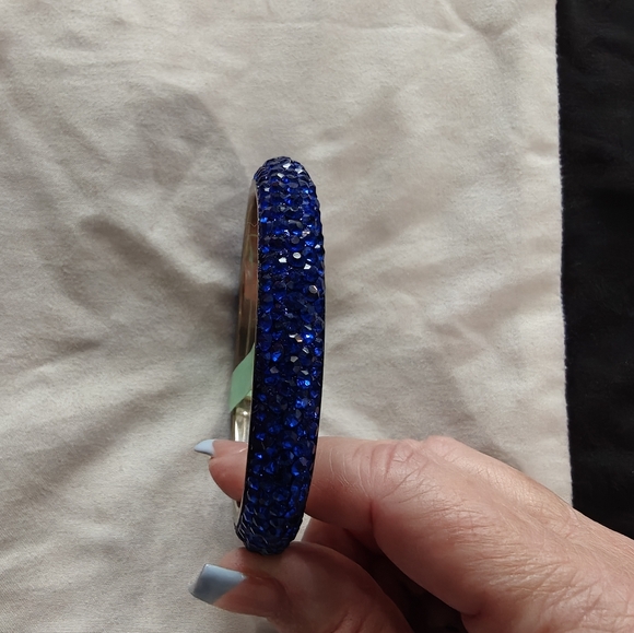 Blue Crystal Bangle - Picture 2 of 3